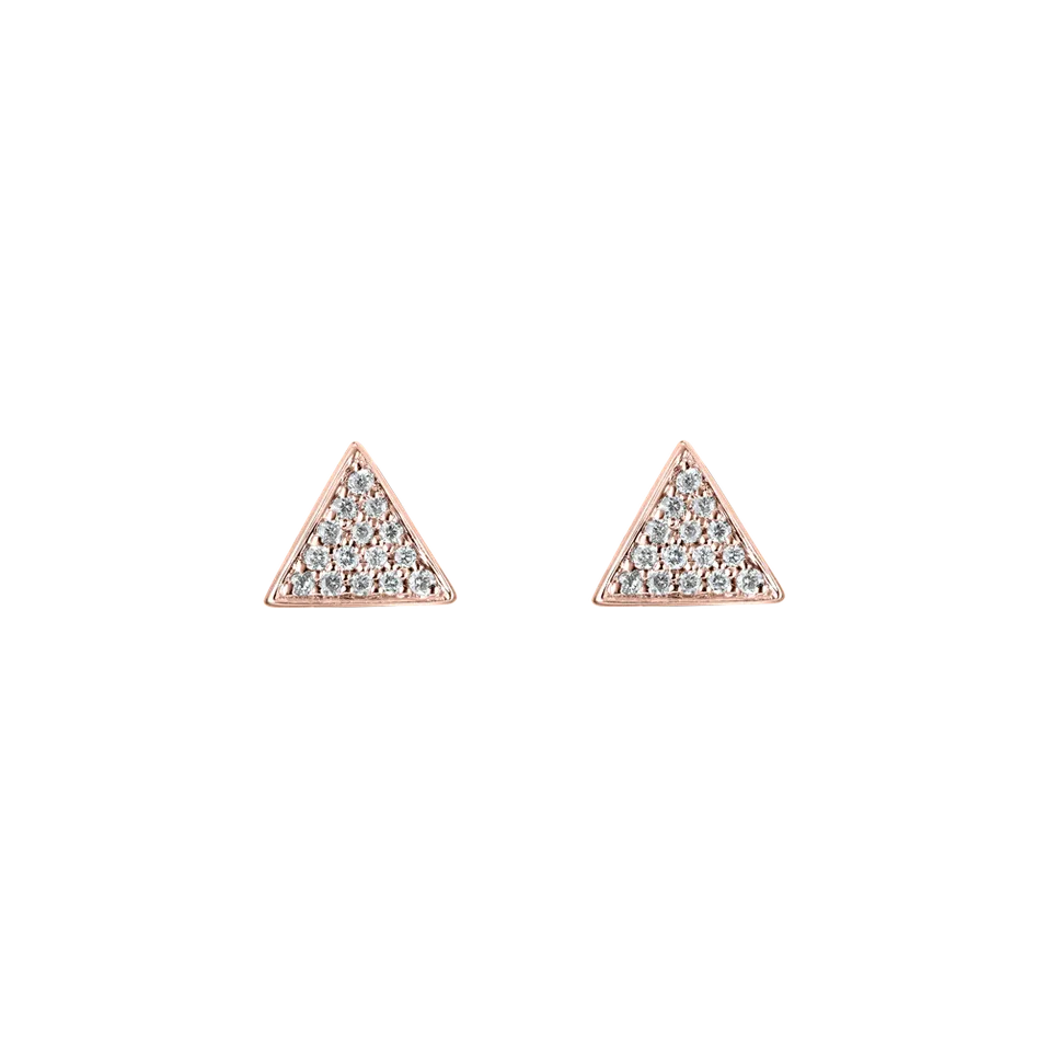 Diamond earrings Glossy Triangle