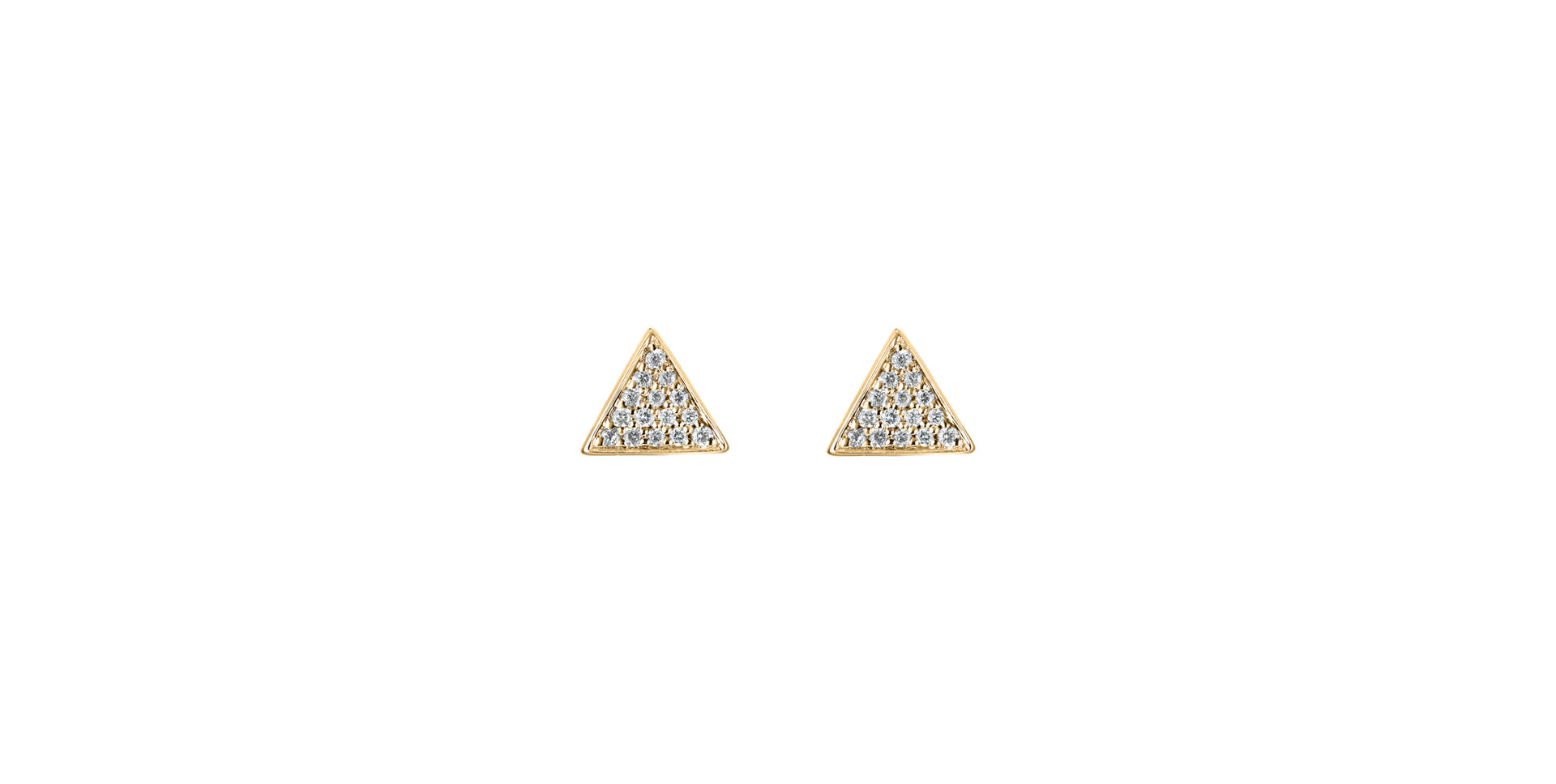 Diamond earrings Glossy Triangle