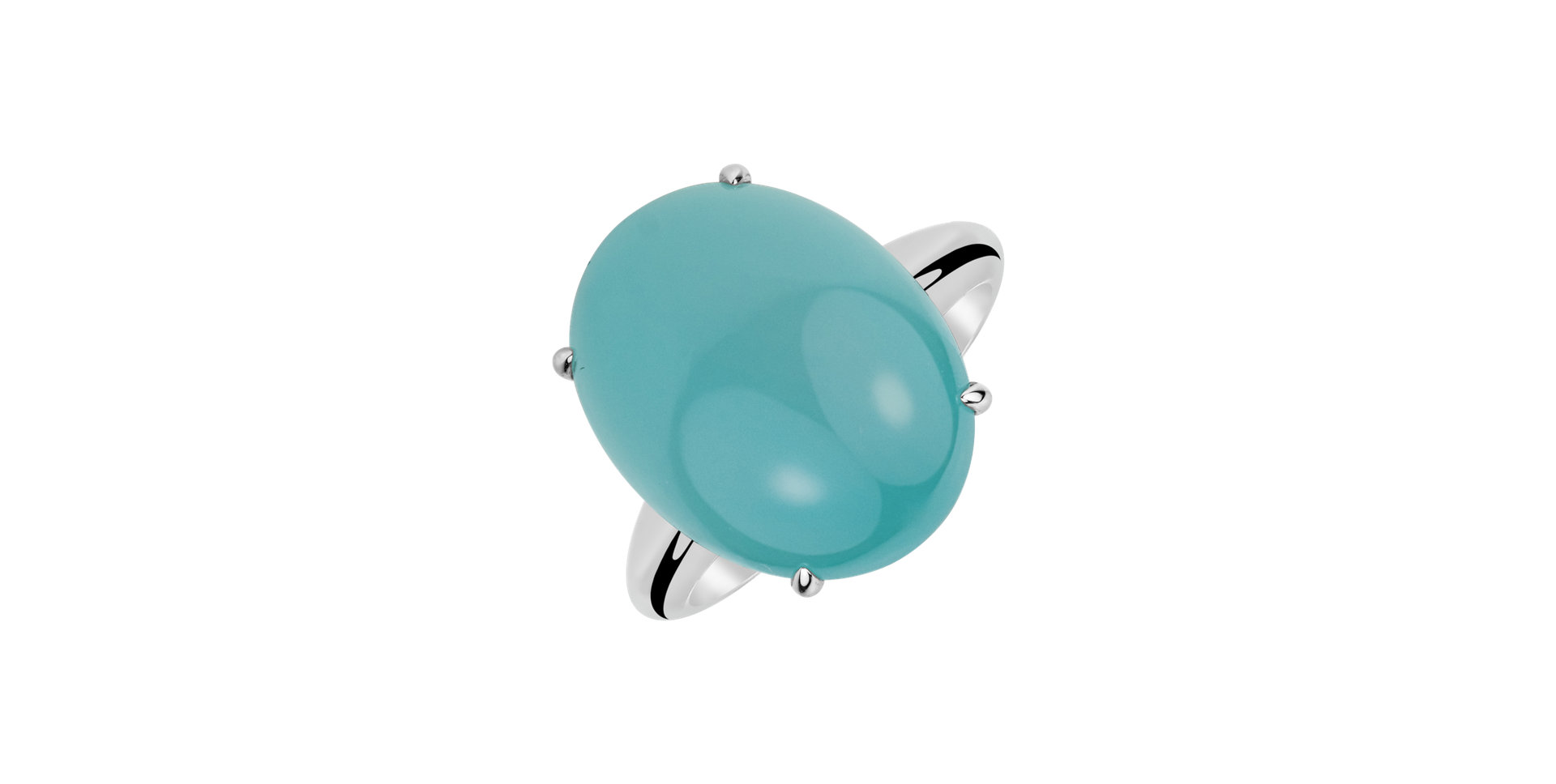 Ring with Chalcedony Blossom Gem