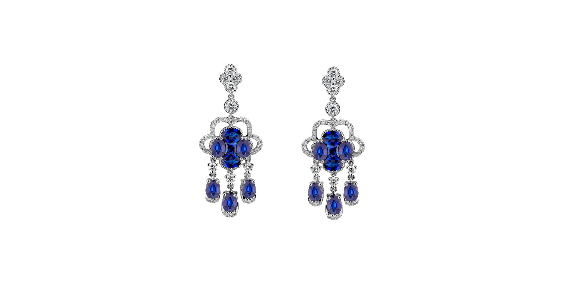Diamond earrings and Sapphire Aristocrat Miracle