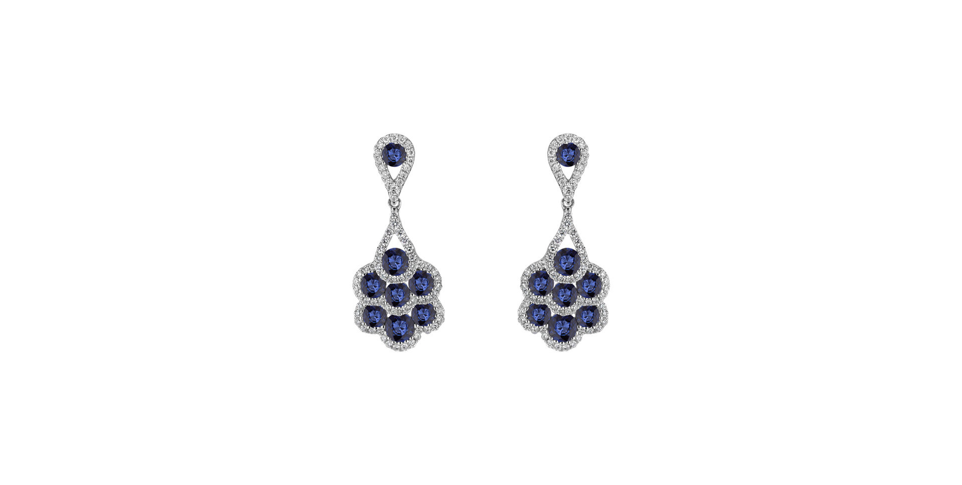 Diamond earrings and Sapphire Cephur