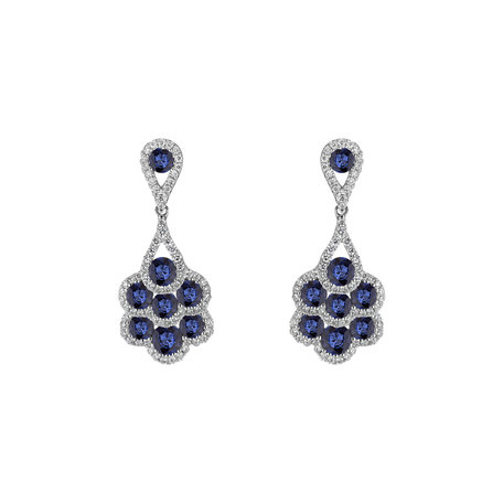 Diamond earrings and Sapphire Cephur