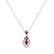 Diamond pendant with Ruby Fateful Passion2