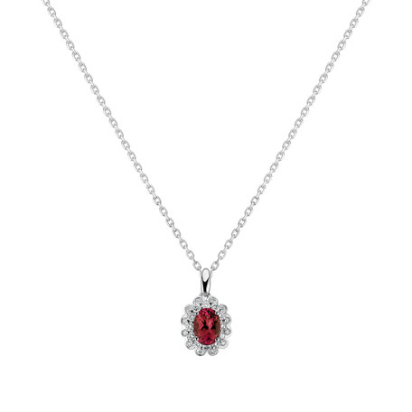 Diamond pendant with Ruby Divinity Splendor