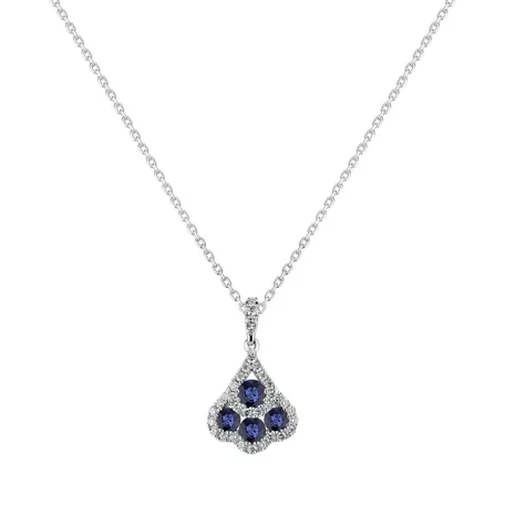 Diamond pendant with Sapphire Mererid