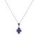 Diamond pendant with Sapphire Four-leaf Clover2