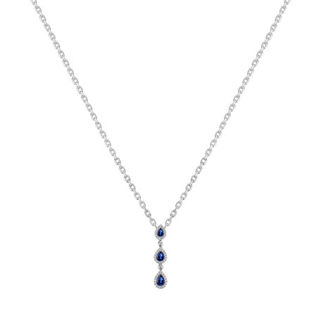 Diamond pendant with Sapphire Twilight Magic