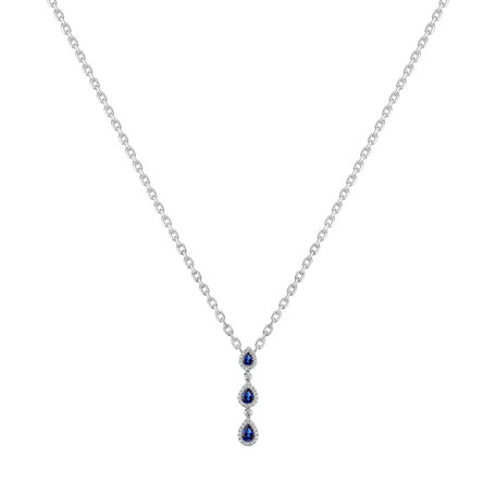 Diamond pendant with Sapphire Twilight Magic