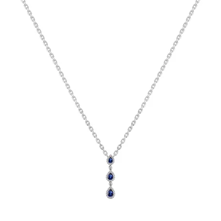 Diamond pendant with Sapphire Twilight Magic