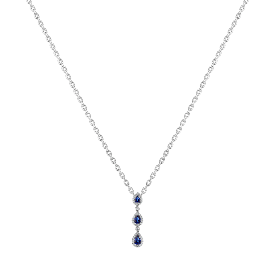 Diamond pendant with Sapphire Twilight Magic