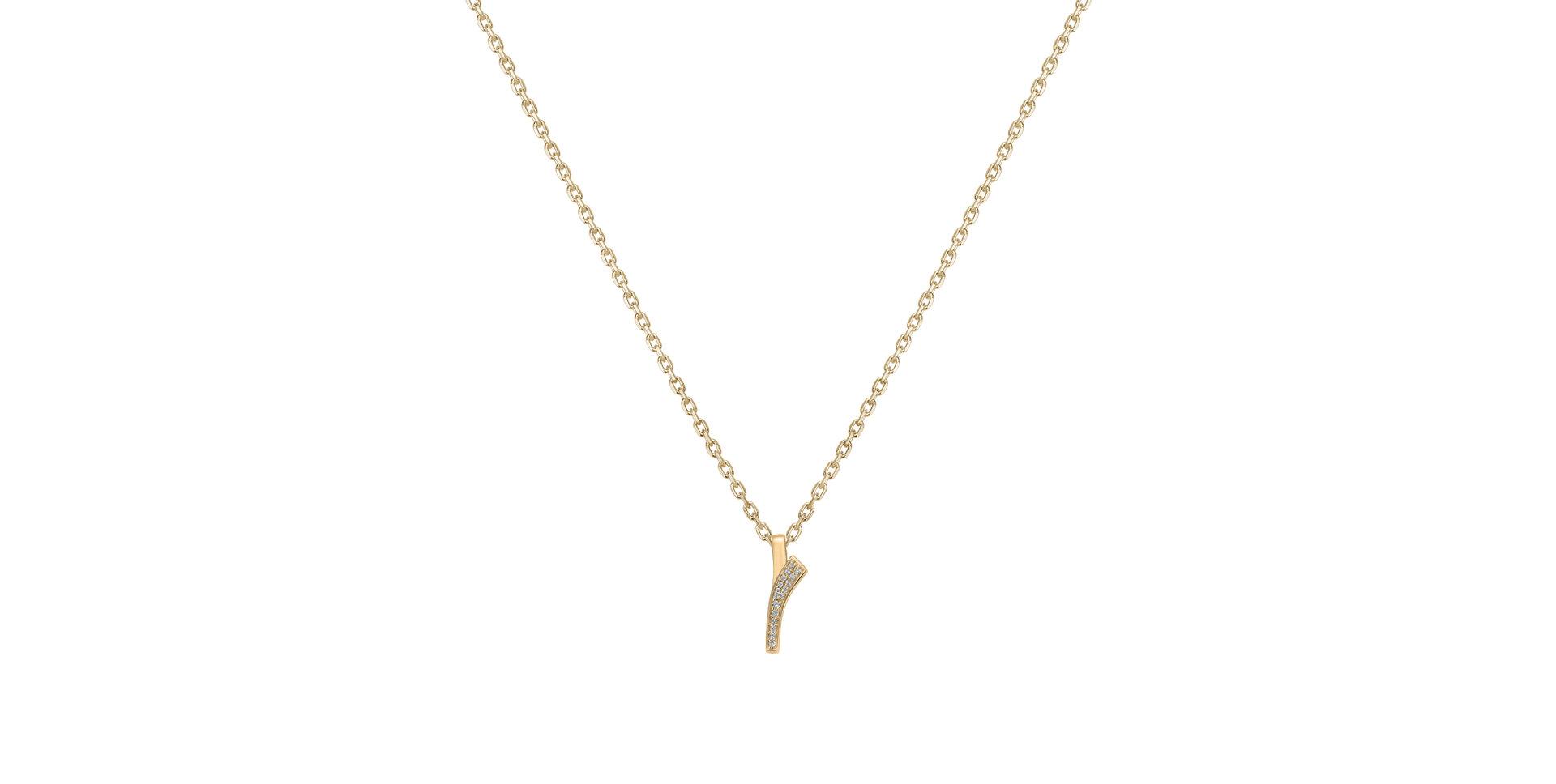 Diamond pendant Brilliant Wave