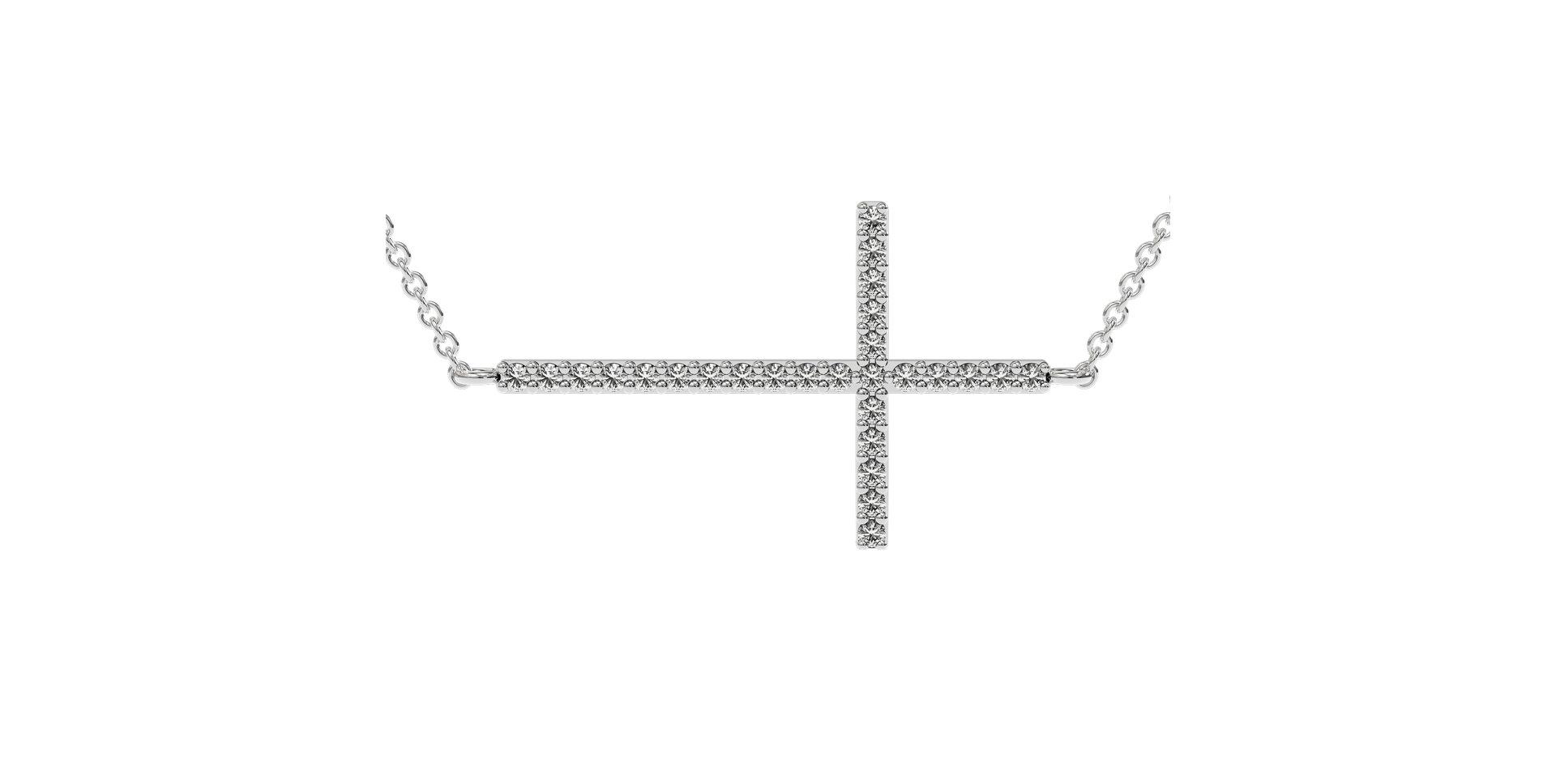 Diamond necklace Cross