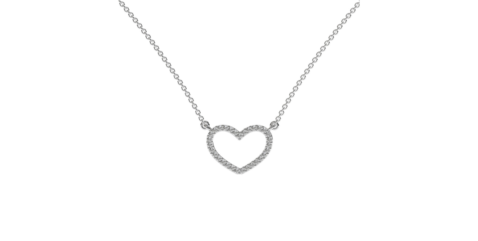 Diamond necklace Heart