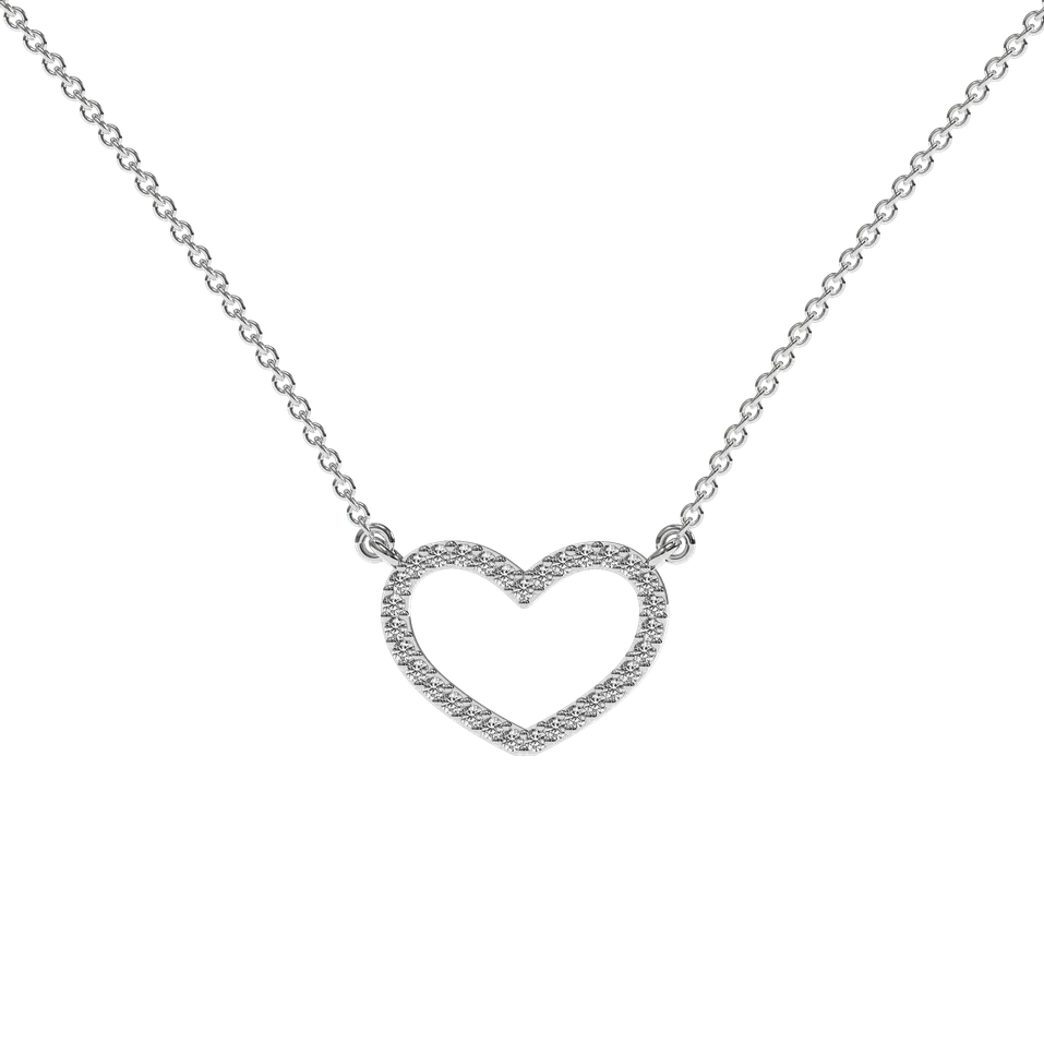 Diamond necklace Heart