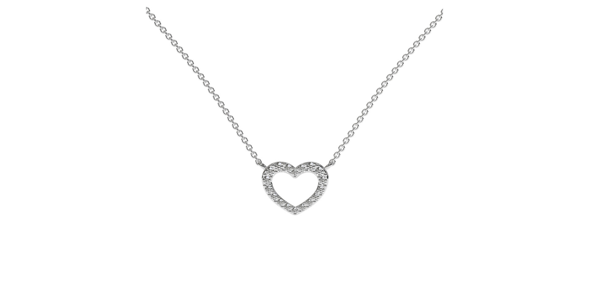 Diamond necklace Precious Heart