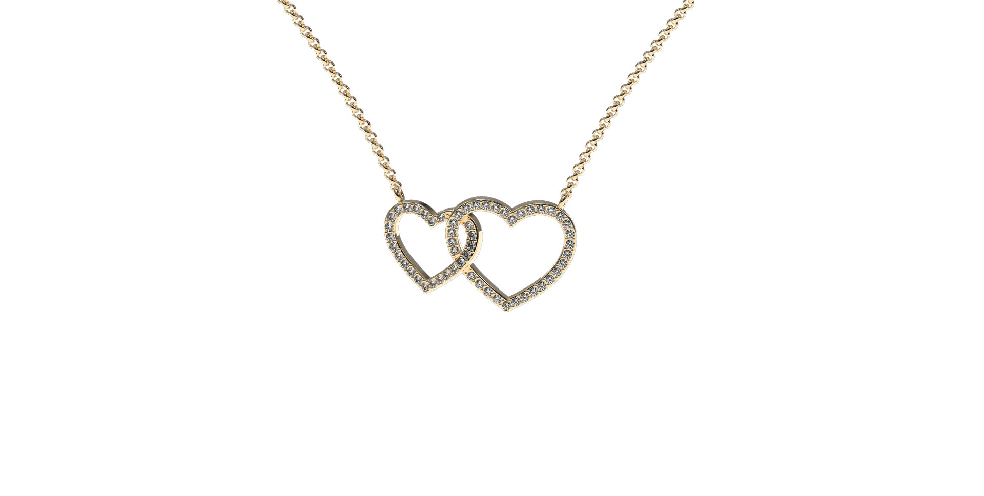 Diamond necklace Hearts