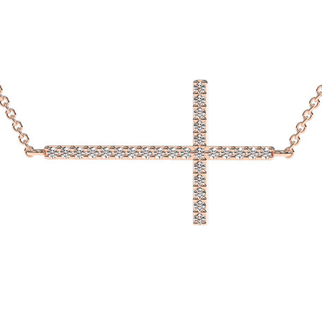 Diamond necklace Cross