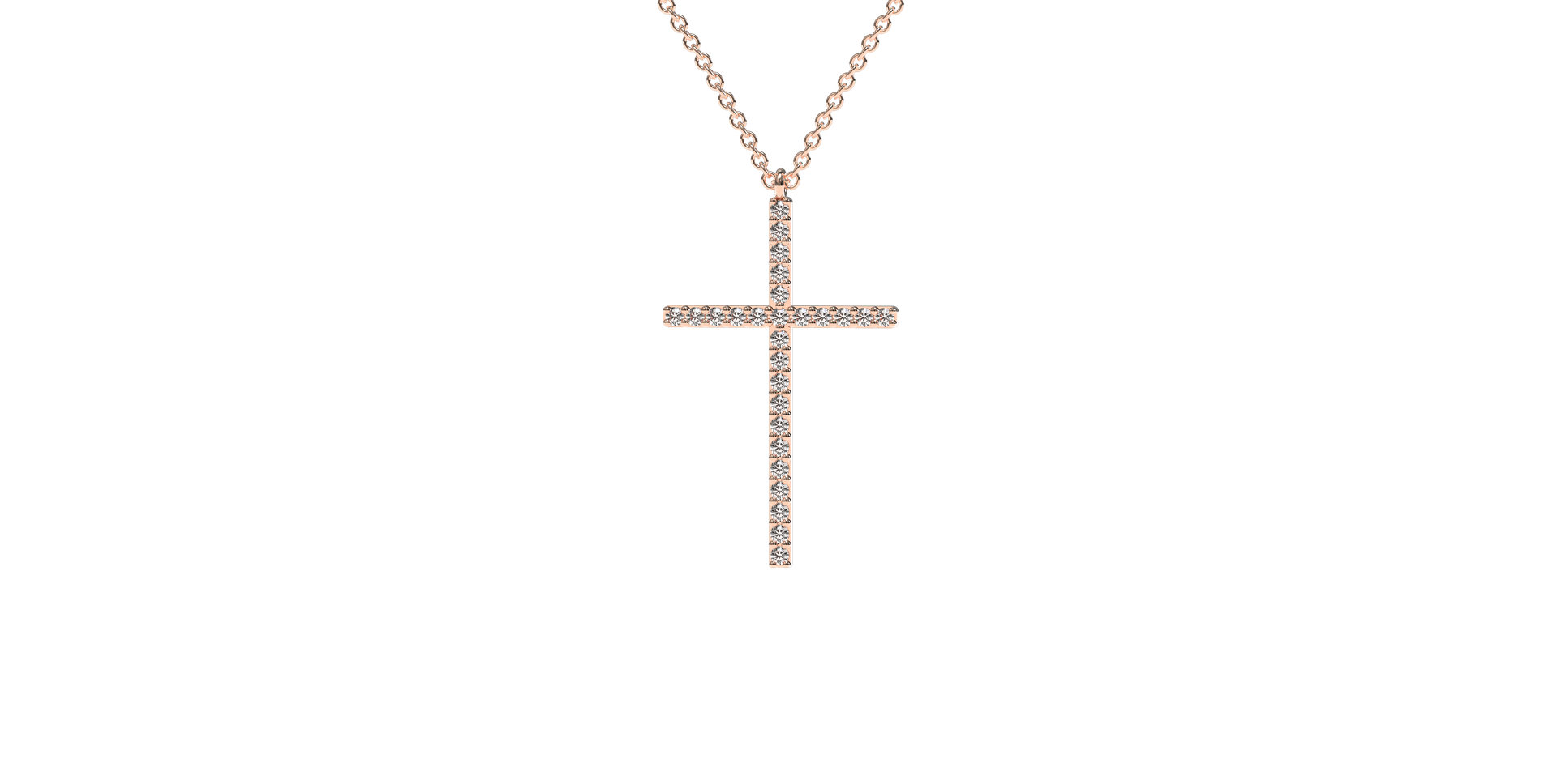 Diamond necklace Cross