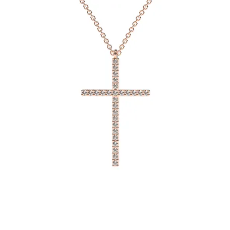 Diamond necklace Cross