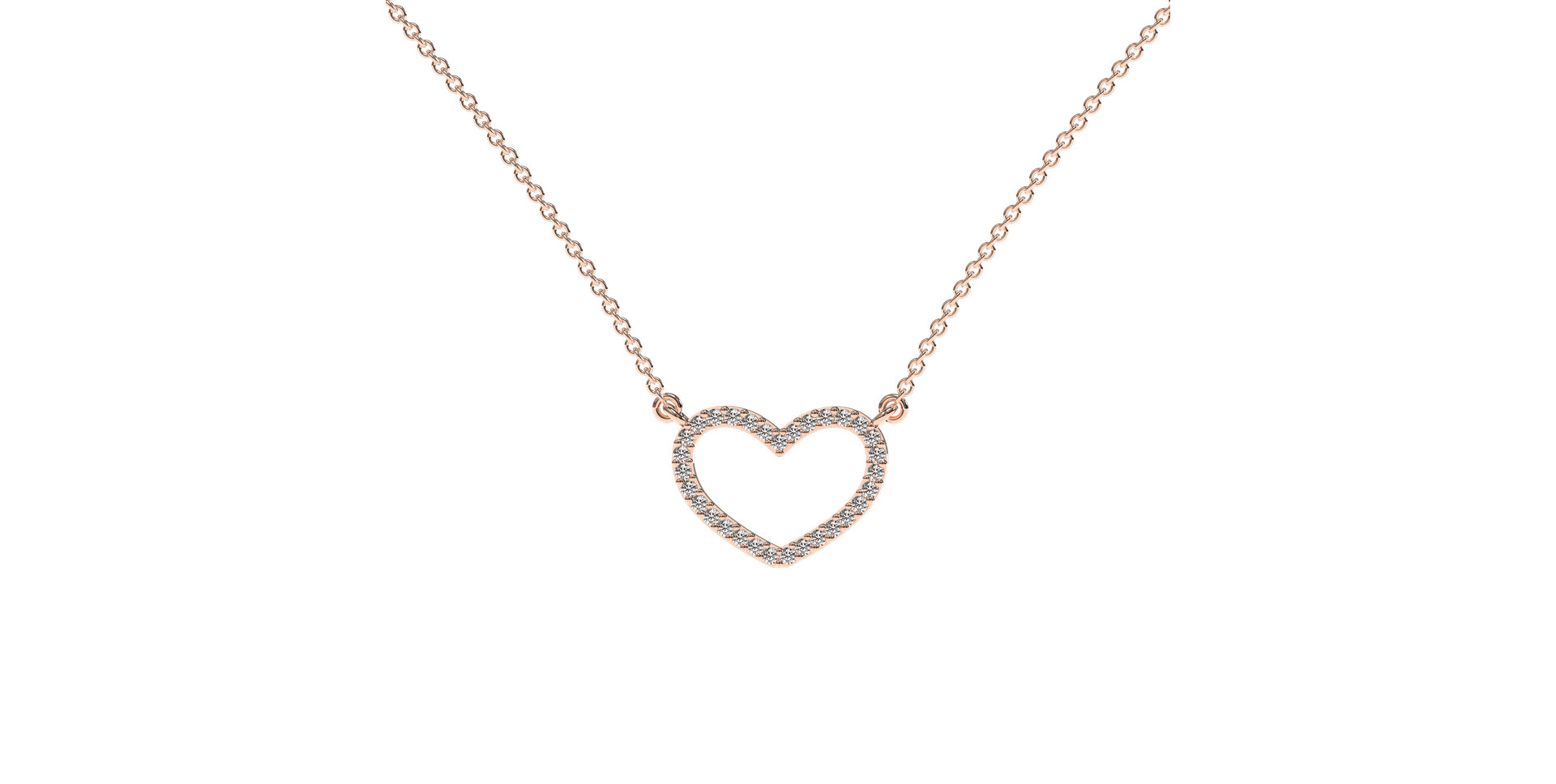 Diamond necklace Heart