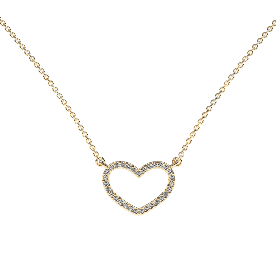 Diamond necklace Heart