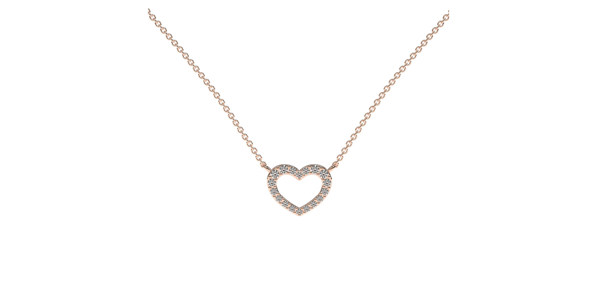 Diamond necklace Precious Heart