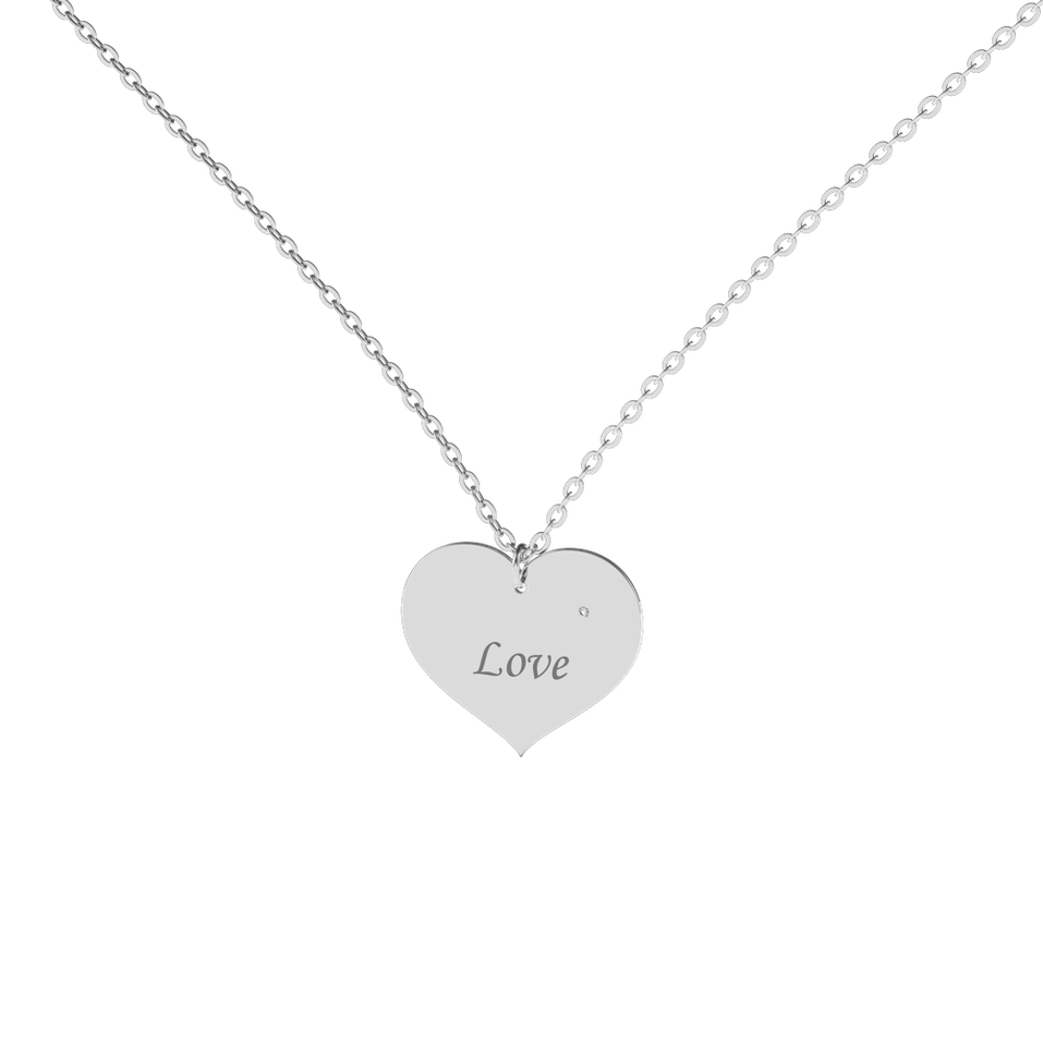 Diamond necklace Endless Love