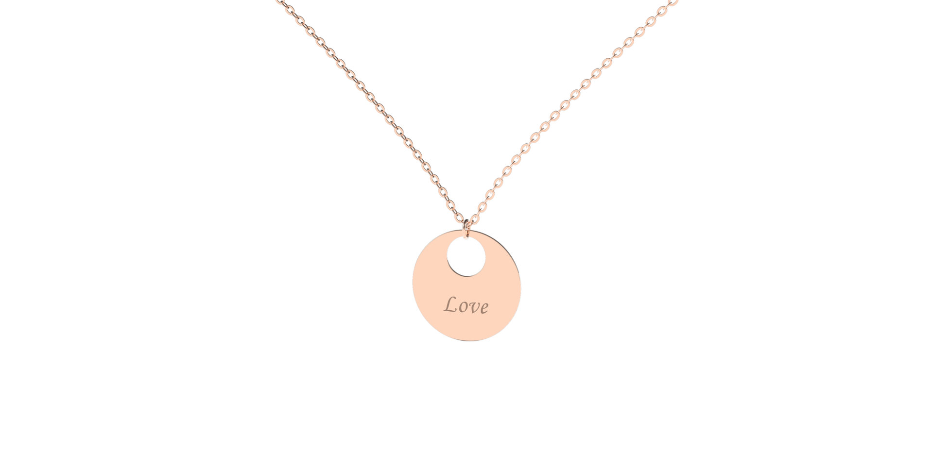 Diamond necklace Love Courier