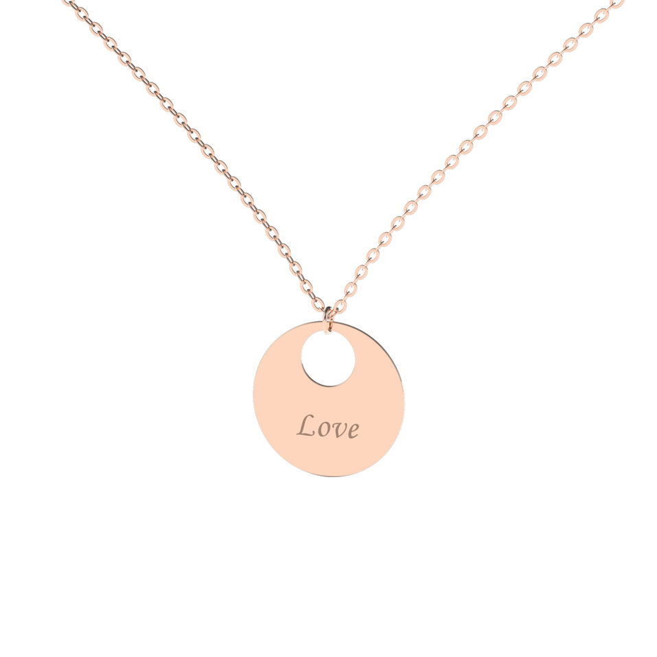 Diamond necklace Love Courier