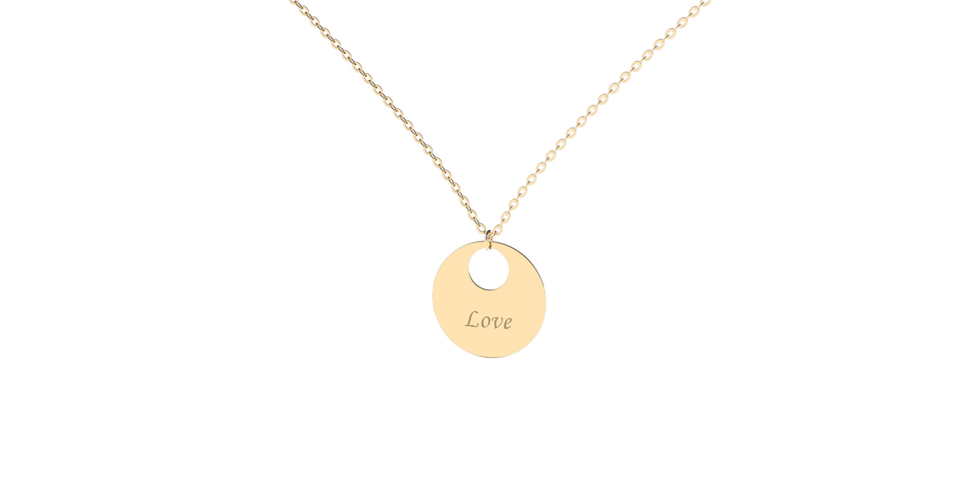 Diamond necklace Love Courier