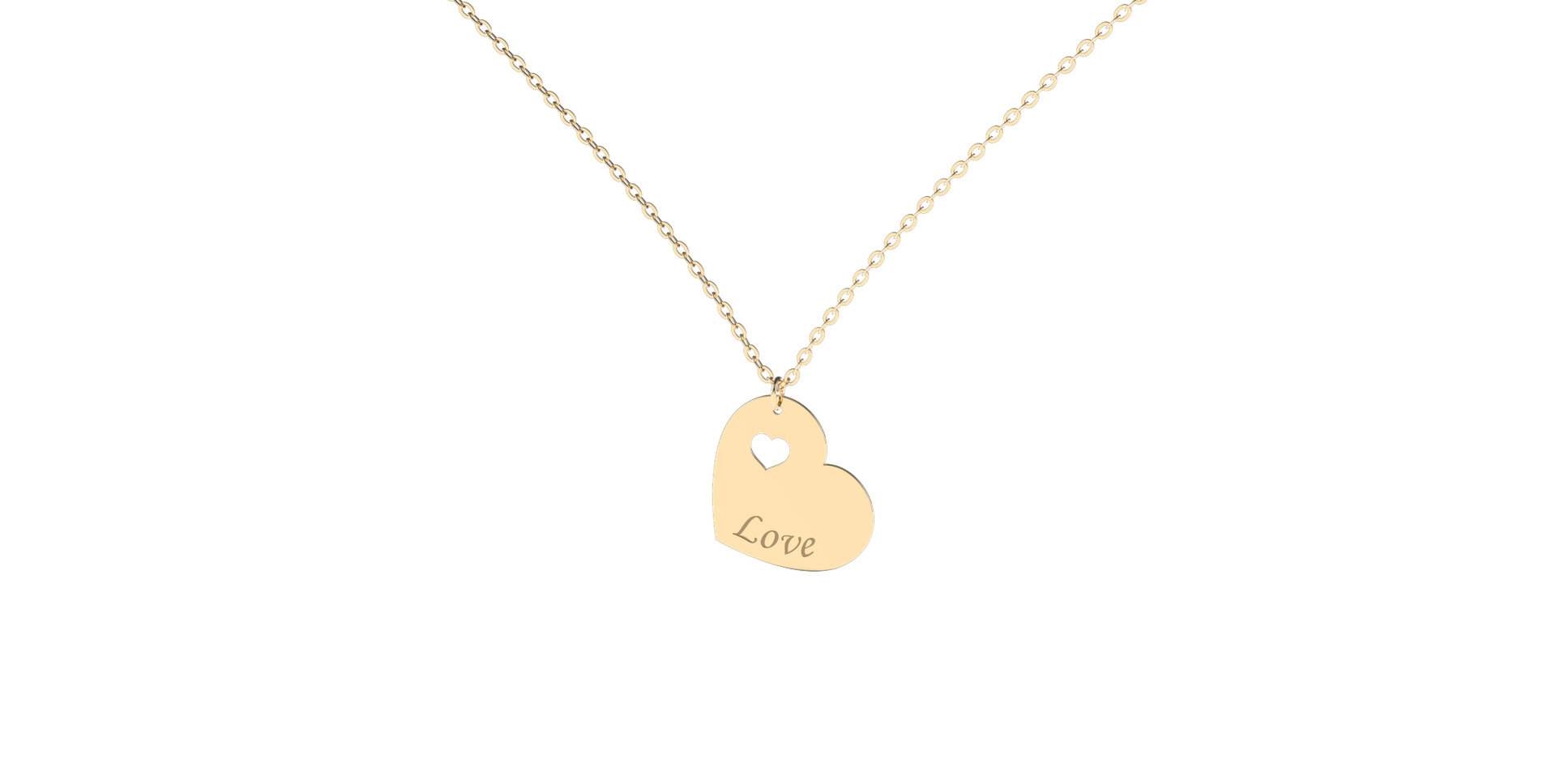 Diamond necklace Double Love