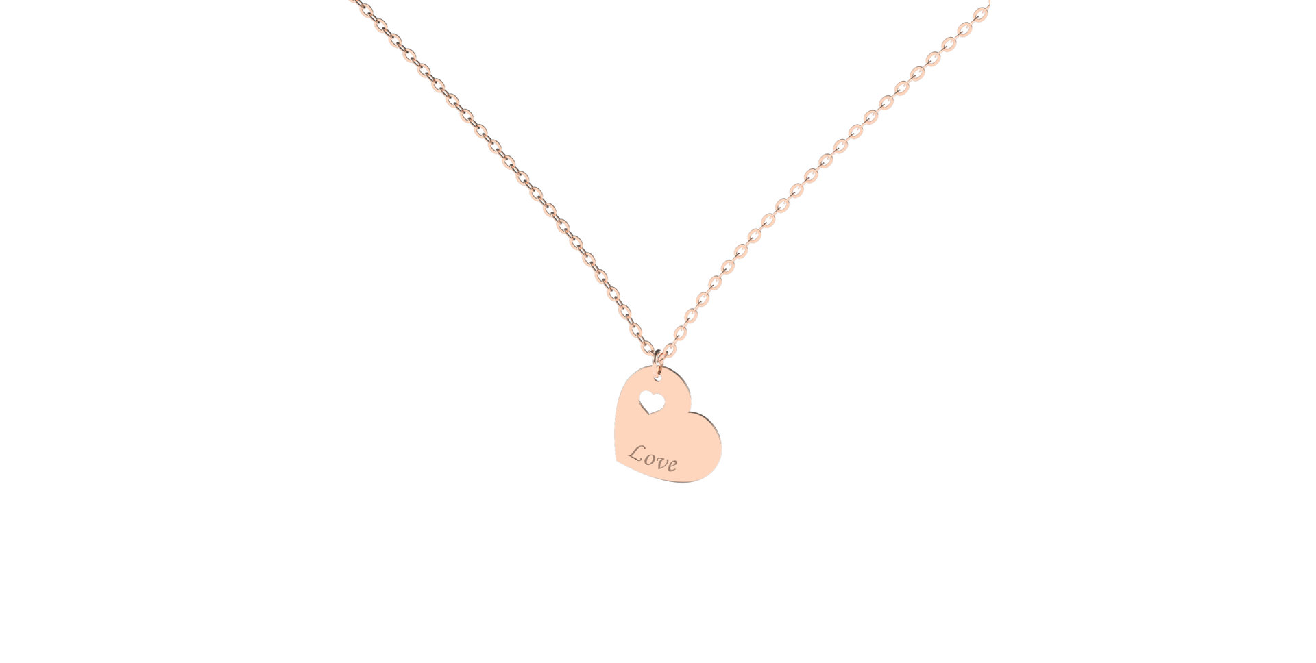 Diamond necklace Passion Heart