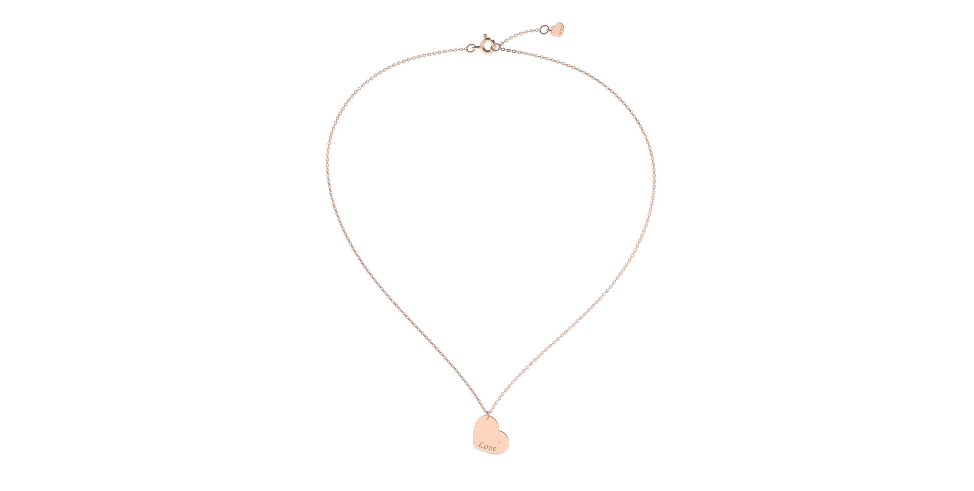 Diamond necklace Amour Heart