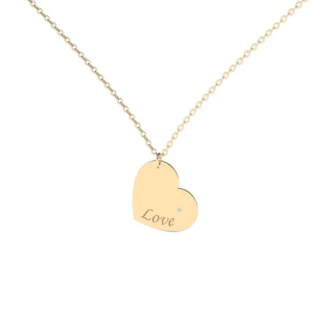 Diamond necklace Amour Heart
