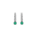 Diamond earrings with Emerald Fairytale Gentility2