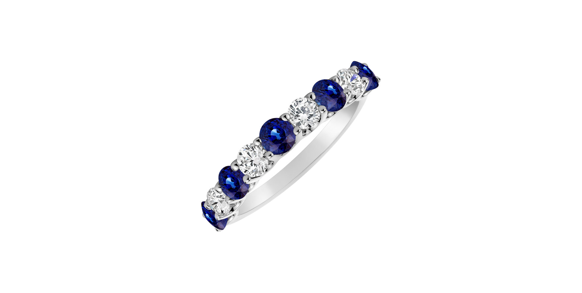 Diamond ring with Sapphire Galaxy