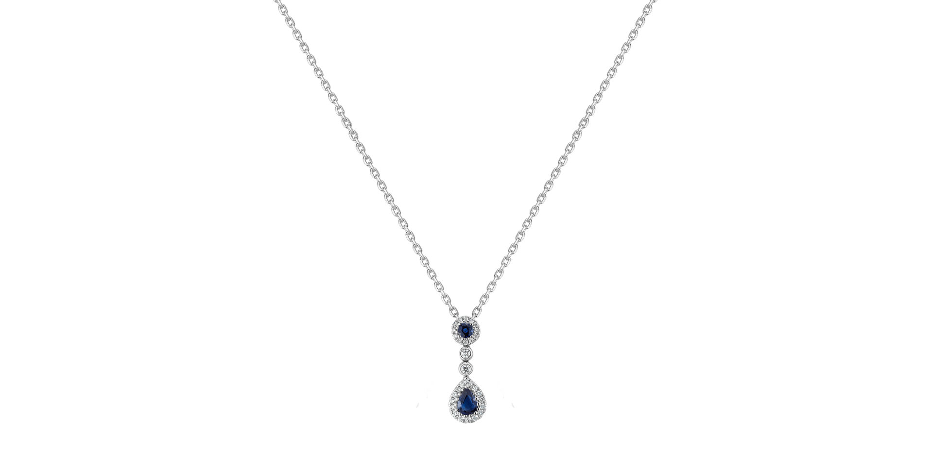 Diamond pendant with Sapphire Aldorin