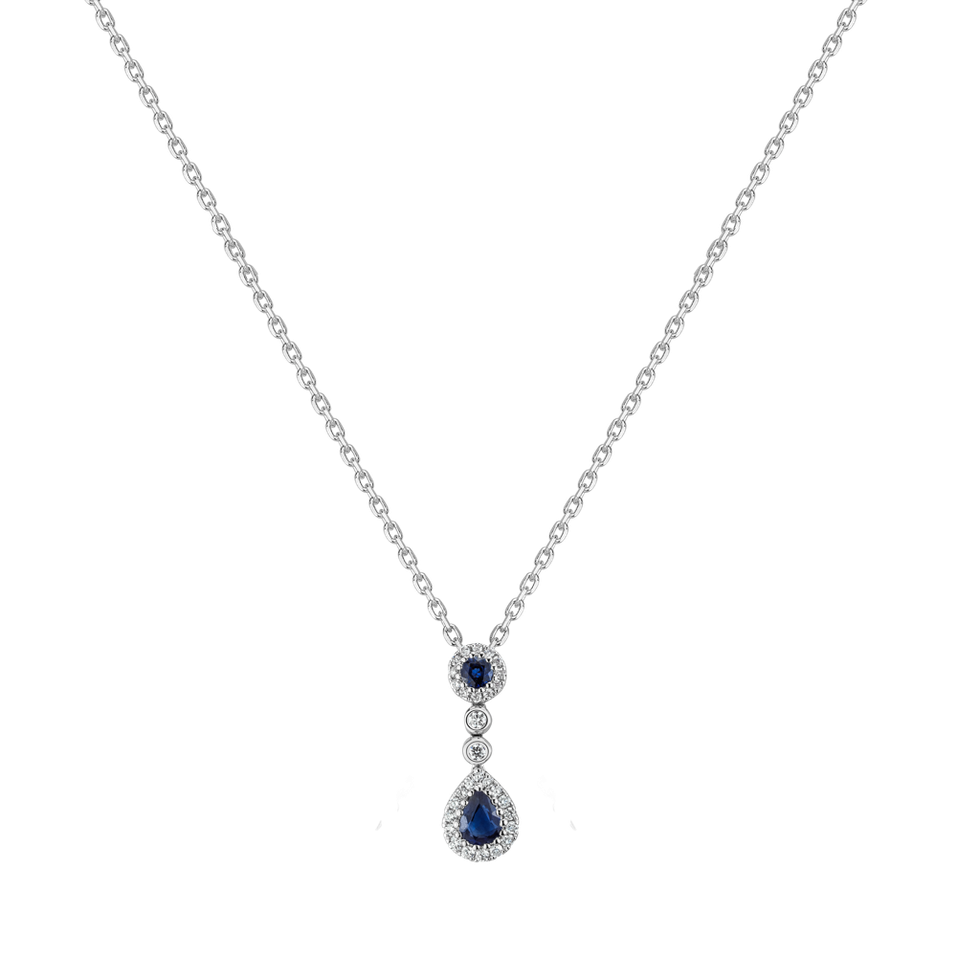 Diamond pendant with Sapphire Aldorin