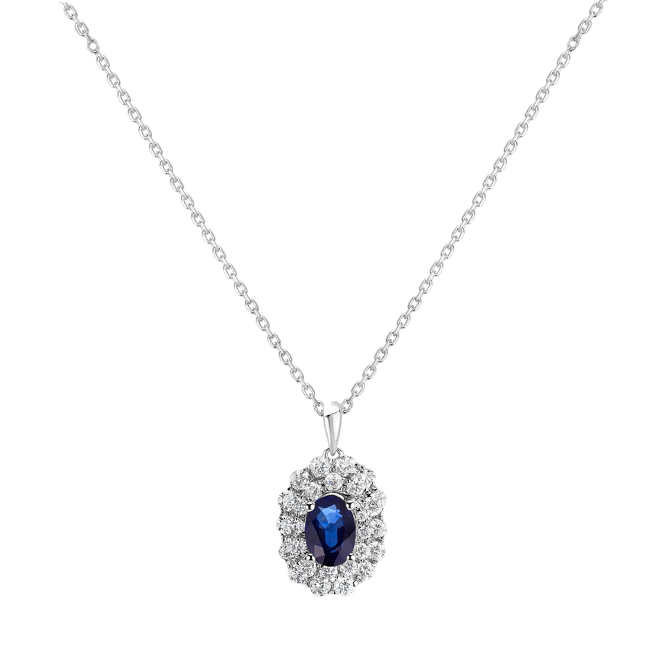 Diamond pendant with Sapphire Royal Splendor