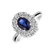 Diamond ring with Sapphire Sapphire Sin2