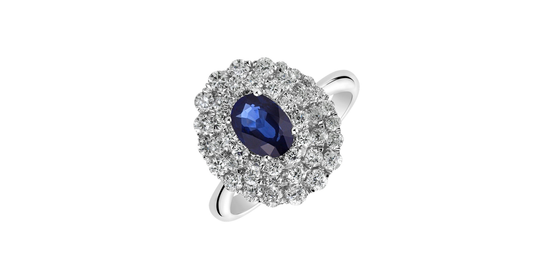 Diamond ring with Sapphire Sapphire Majesty