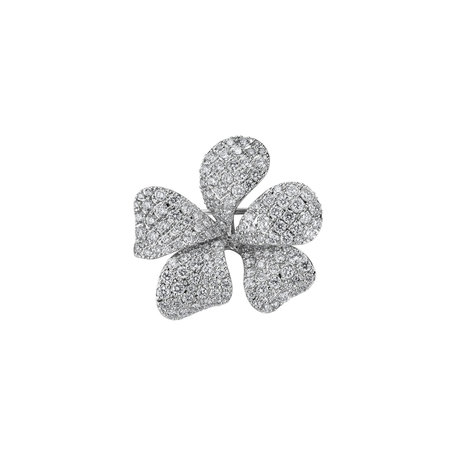 Diamond brooch Flowering Joy