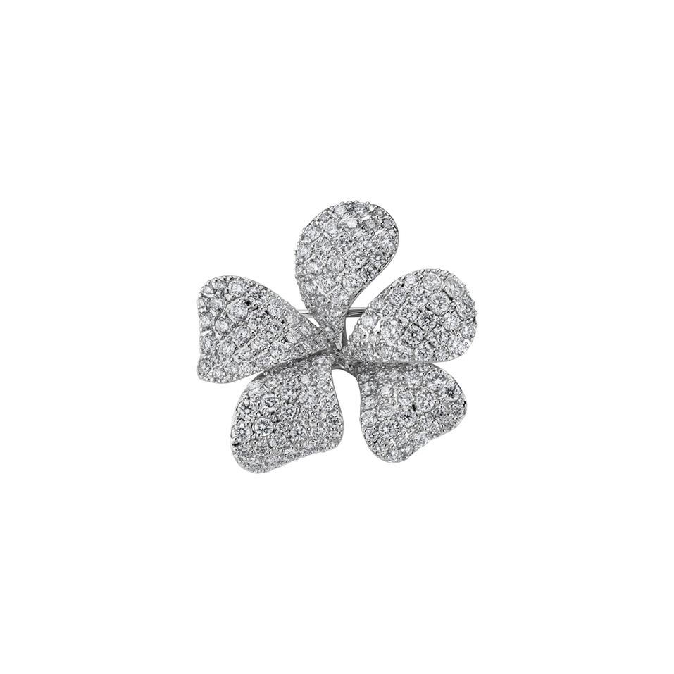 Diamond brooch Flowering Joy