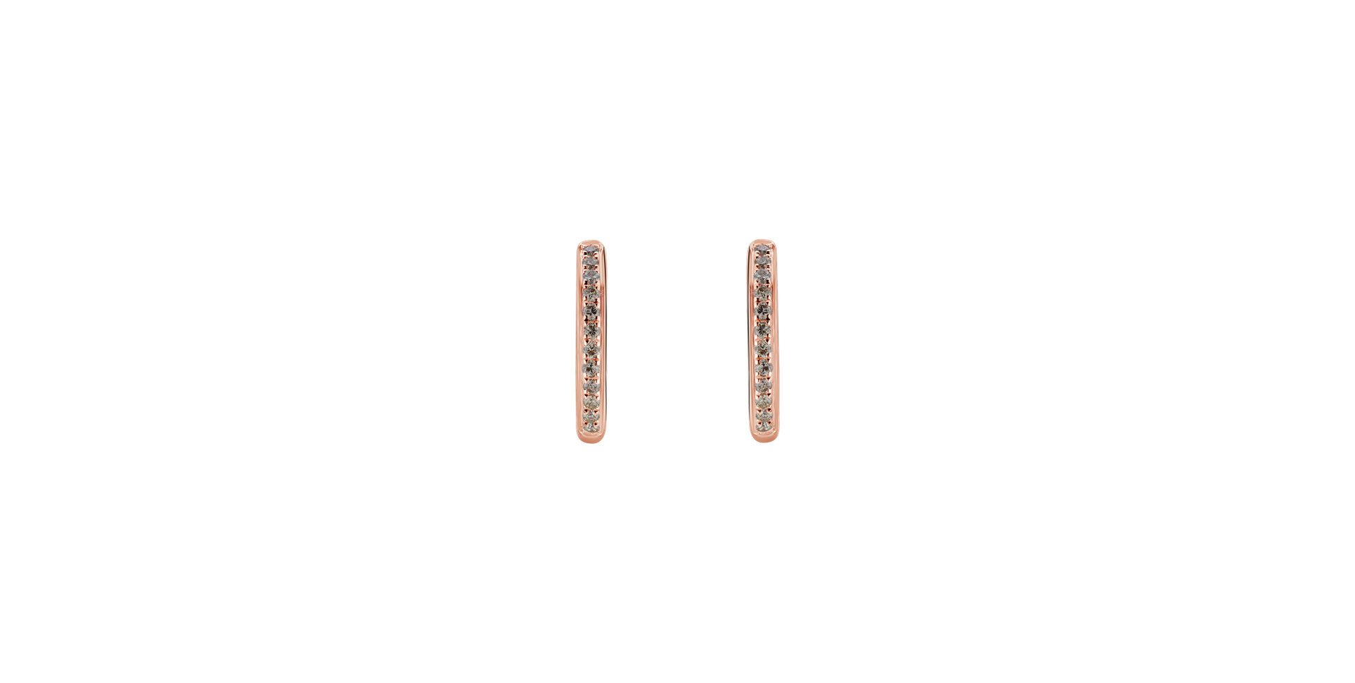 Earrings with brown diamonds Moon Opium