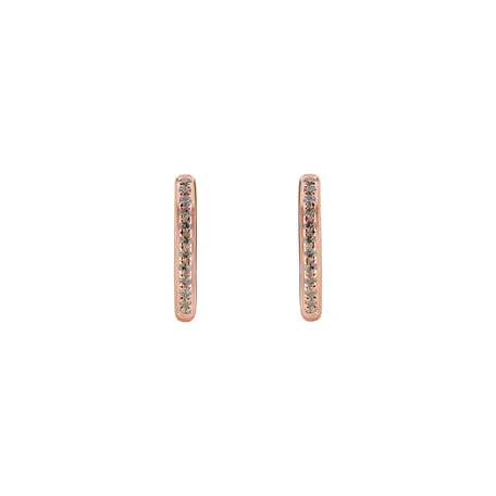 Earrings with brown diamonds Moon Opium