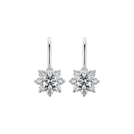 Diamond earrings Snow Storm