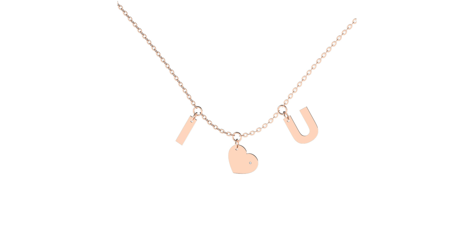 Diamond necklace Amour