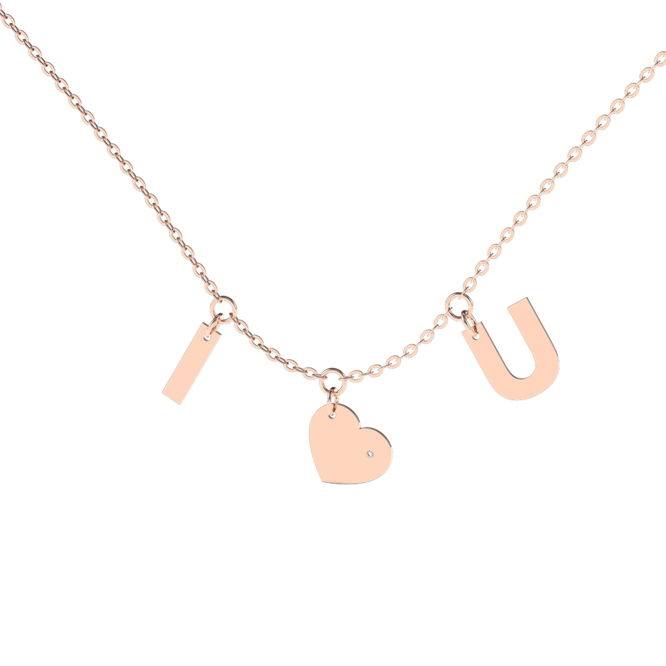 Diamond necklace Amour