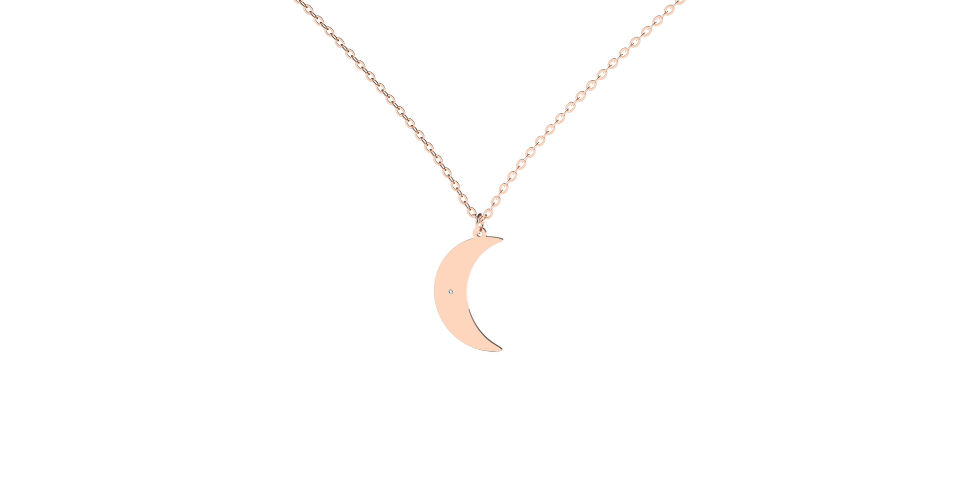 Diamond necklace Amazing Moon