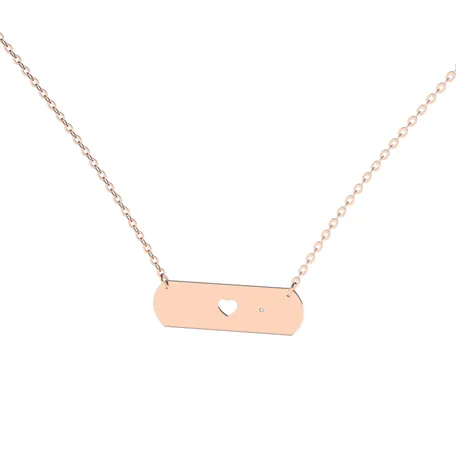 Diamond necklace Heart Love